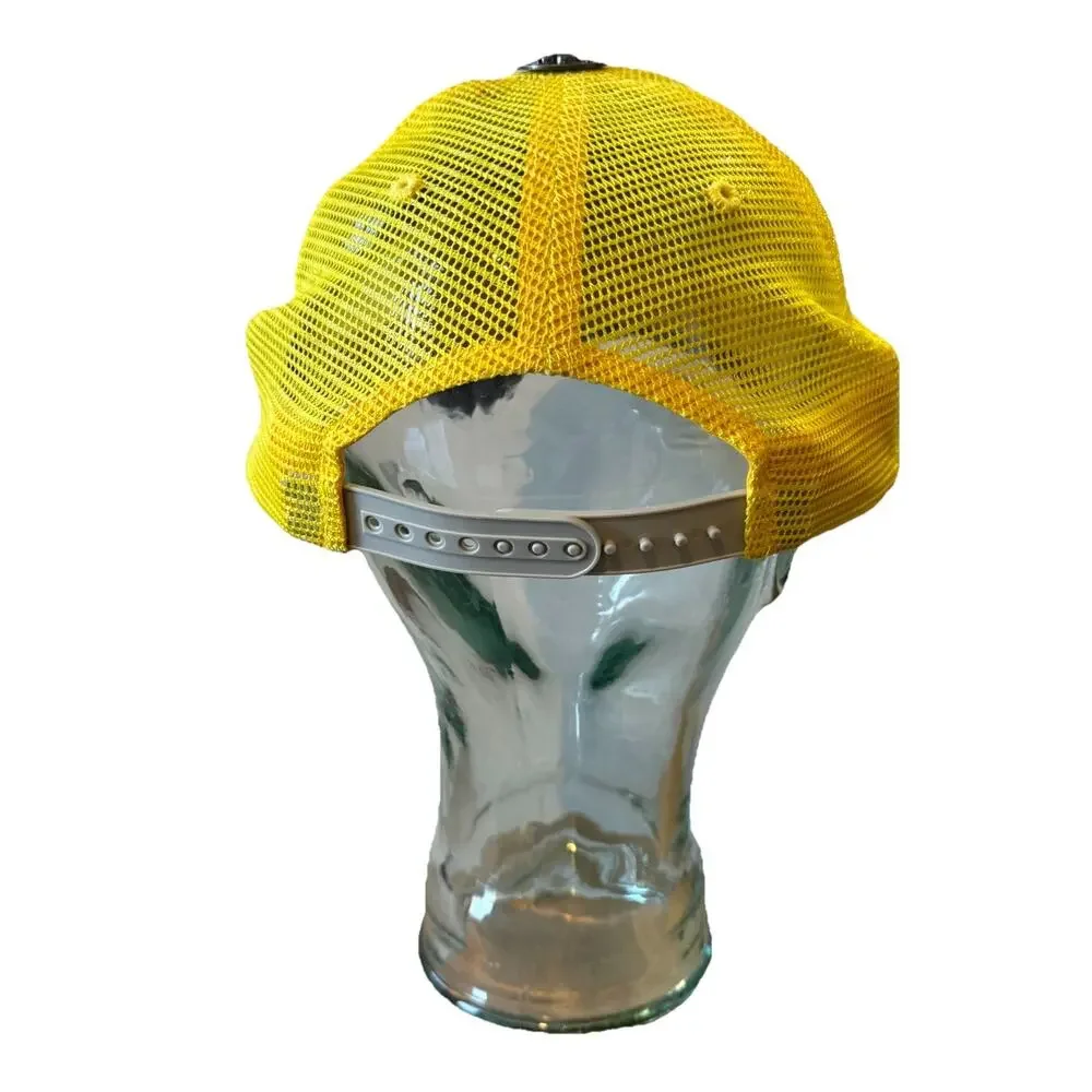 Ed Hardy for the World Hat Snap Back Blue Yellow Trucker Christian Audigier VTG